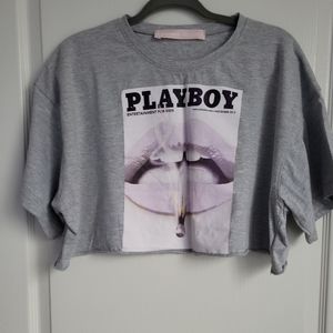 Playboy X Missguided crop top